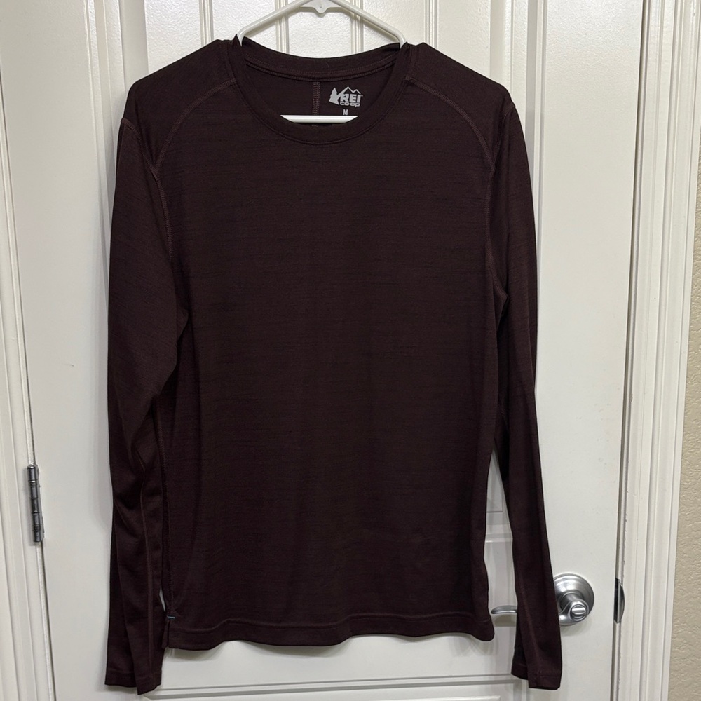 REI Men's Burgundy‎ Long Sleeve Shirt